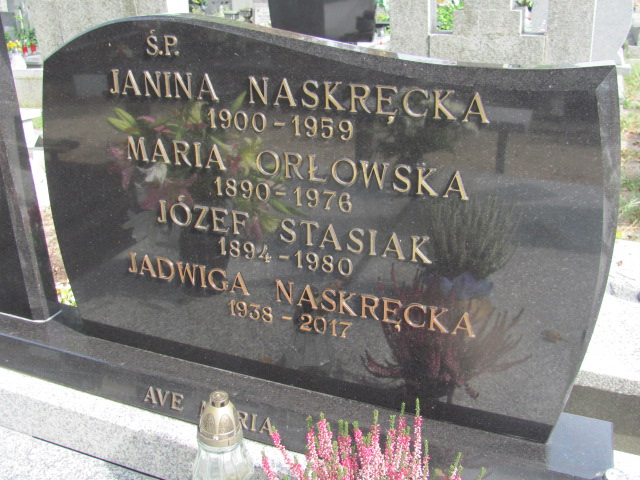 Jadwiga Naskręcka 1938 Kalisz św. Józefa Tyniecki 0302 - Grobonet - Wyszukiwarka osób pochowanych