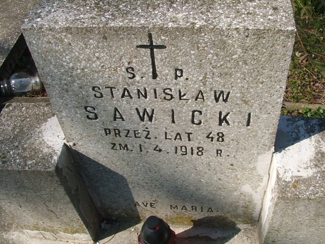 Stanisław Sawicki Kalisz św. Józefa Tyniecki 0302 - Grobonet - Wyszukiwarka osób pochowanych