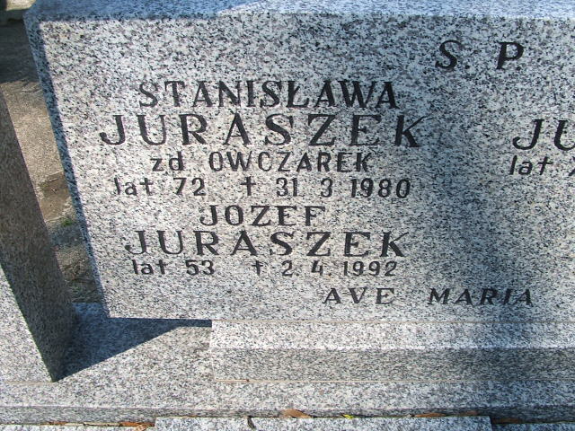 Józef Juraszek Kalisz św. Józefa Tyniecki 0302 - Grobonet - Wyszukiwarka osób pochowanych