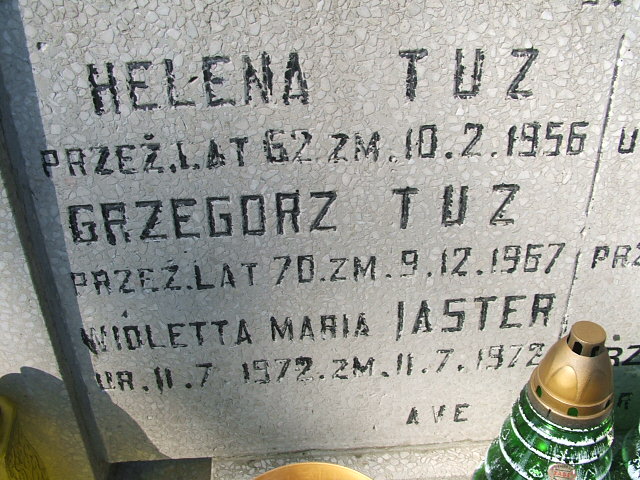 Grzegorz Tuz Kalisz św. Józefa Tyniecki 0302 - Grobonet - Wyszukiwarka osób pochowanych