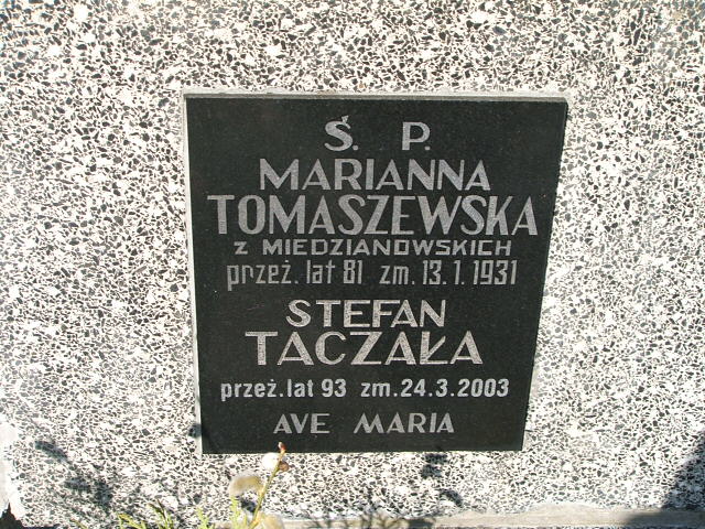 Bronisława Taczała Kalisz św. Józefa Tyniecki 0302 - Grobonet - Wyszukiwarka osób pochowanych