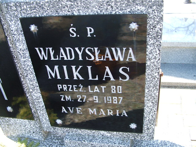 Władysława Miklas Kalisz św. Józefa Tyniecki 0302 - Grobonet - Wyszukiwarka osób pochowanych