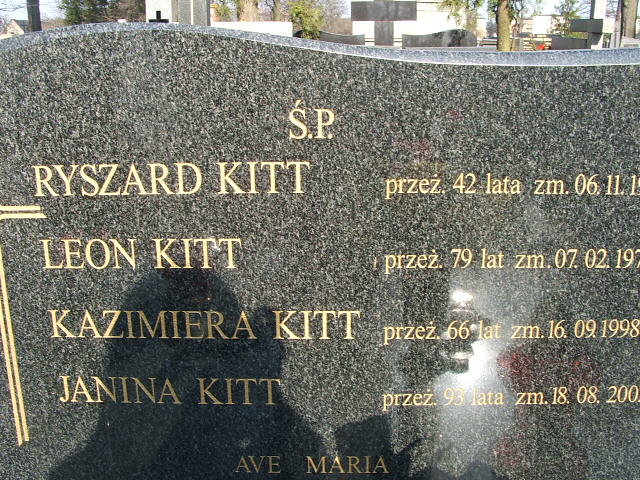 Leon Kitt Kalisz św. Józefa Tyniecki 0302 - Grobonet - Wyszukiwarka osób pochowanych