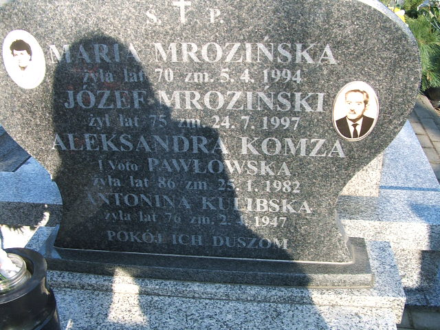 Maria Mrozińska Kalisz św. Józefa Tyniecki 0302 - Grobonet - Wyszukiwarka osób pochowanych