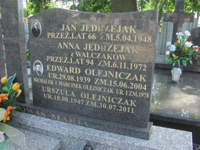 Jan Jędrzejak Kalisz św. Józefa Tyniecki 0302 - Grobonet - Wyszukiwarka osób pochowanych