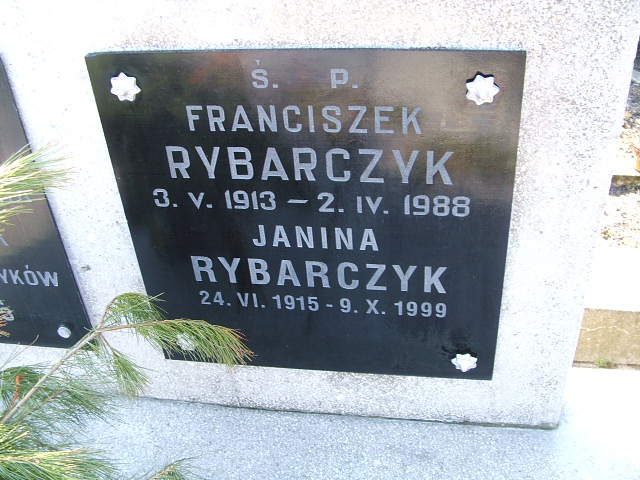 Franciszek Rybarczyk 1913 Kalisz św. Józefa Tyniecki 0302 - Grobonet - Wyszukiwarka osób pochowanych
