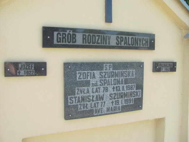 Maria Gralak Spalona Kalisz św. Józefa Tyniecki 0302 - Grobonet - Wyszukiwarka osób pochowanych