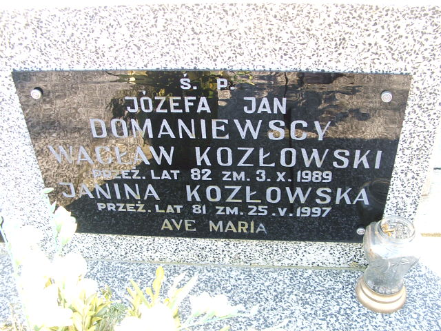 Janina Kozłowska Kalisz św. Józefa Tyniecki 0302 - Grobonet - Wyszukiwarka osób pochowanych