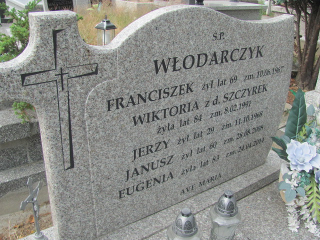 Wiktoria Włodarczyk Kalisz św. Józefa Tyniecki 0302 - Grobonet - Wyszukiwarka osób pochowanych