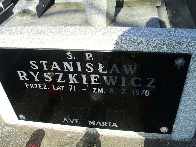 Stanisław Ryszkiewicz Kalisz św. Józefa Tyniecki 0302 - Grobonet - Wyszukiwarka osób pochowanych