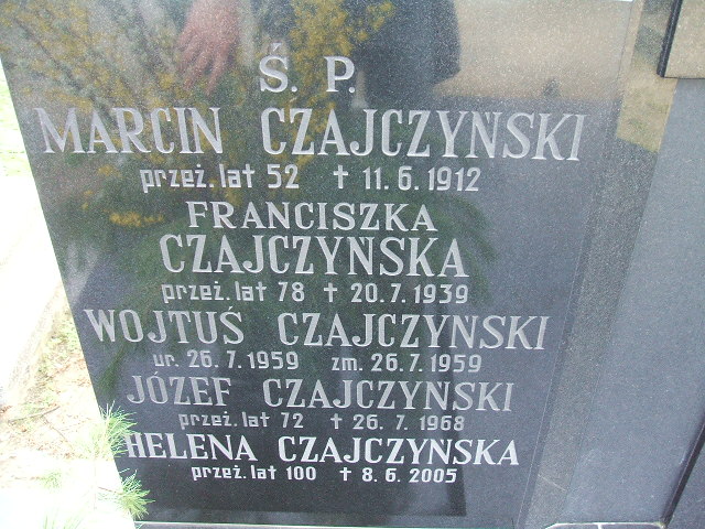 Wojciech Czajczyński 1959 Kalisz św. Józefa Tyniecki 0302 - Grobonet - Wyszukiwarka osób pochowanych