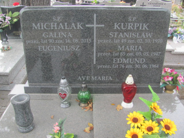 Maria Kurpik Kalisz św. Józefa Tyniecki 0302 - Grobonet - Wyszukiwarka osób pochowanych