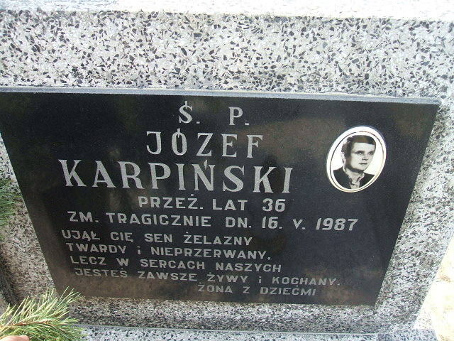 Józef Karpiński Kalisz św. Józefa Tyniecki 0302 - Grobonet - Wyszukiwarka osób pochowanych