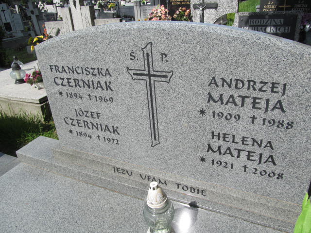 Andrzej Mateja 1909 Kalisz św. Józefa Tyniecki 0302 - Grobonet - Wyszukiwarka osób pochowanych