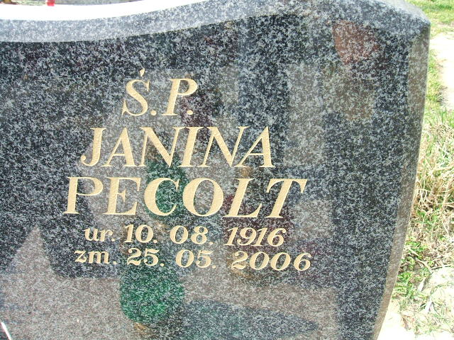 Janina Pecolt 1916 Kalisz św. Józefa Tyniecki 0302 - Grobonet - Wyszukiwarka osób pochowanych