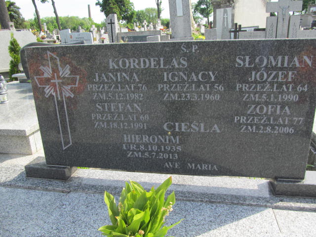 Stefan Kordelas 1931 Kalisz św. Józefa Tyniecki 0302 - Grobonet - Wyszukiwarka osób pochowanych