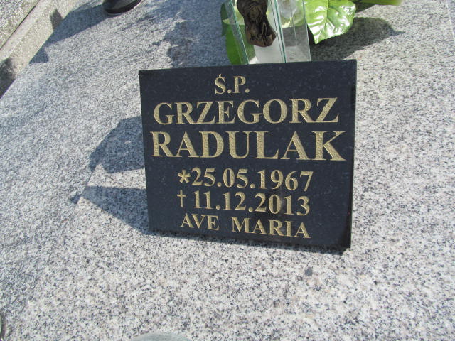 Grzegorz Radulak 1967 Kalisz św. Józefa Tyniecki 0302 - Grobonet - Wyszukiwarka osób pochowanych