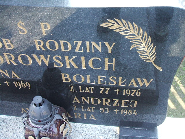 Andrzej Borowski Kalisz św. Józefa Tyniecki 0302 - Grobonet - Wyszukiwarka osób pochowanych