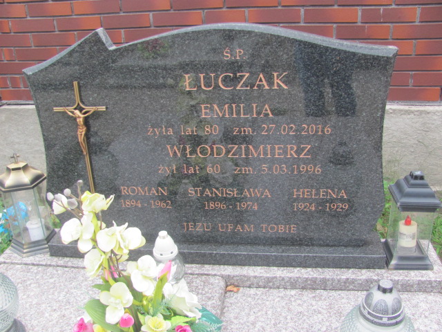 Emilia Łuczak 1936 Kalisz św. Józefa Tyniecki 0302 - Grobonet - Wyszukiwarka osób pochowanych