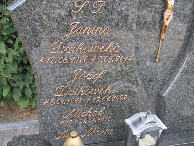Michał Dzikowski 1950 Kalisz św. Józefa Tyniecki 0302 - Grobonet - Wyszukiwarka osób pochowanych